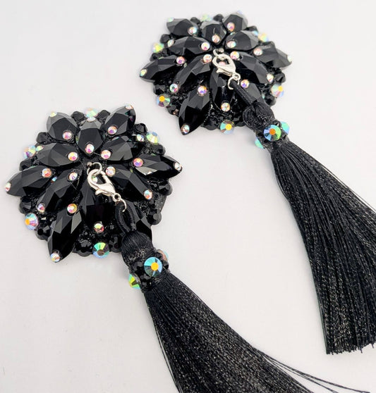 Rhinestone Pasties (Black)