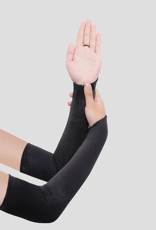 19” Finger Loop Stretchy Satin Gloves