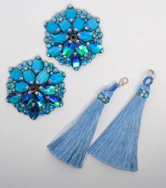 Rhinestone Pasties (Blue)