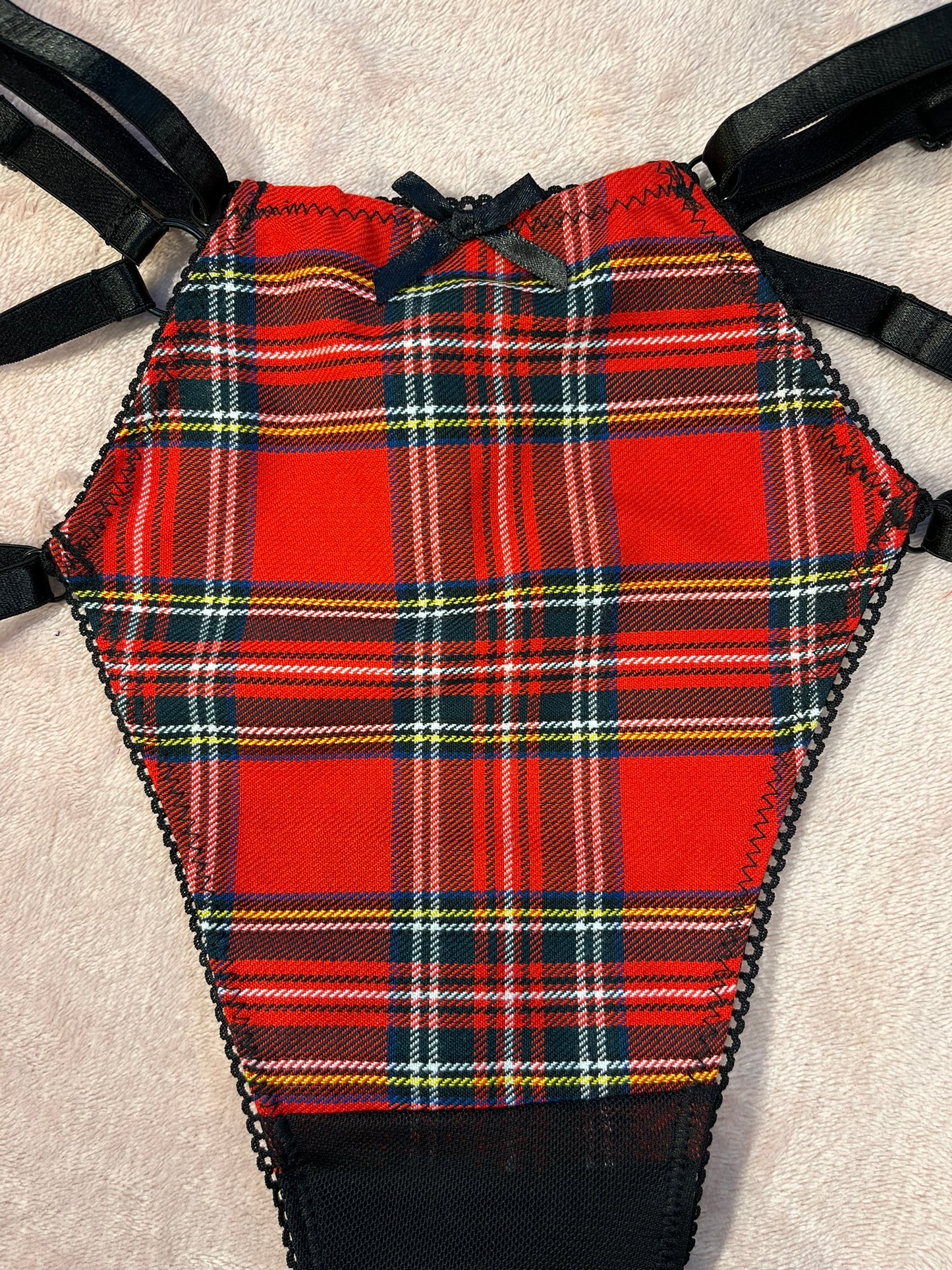 Strappy Thong, Royal Stewart Tartan