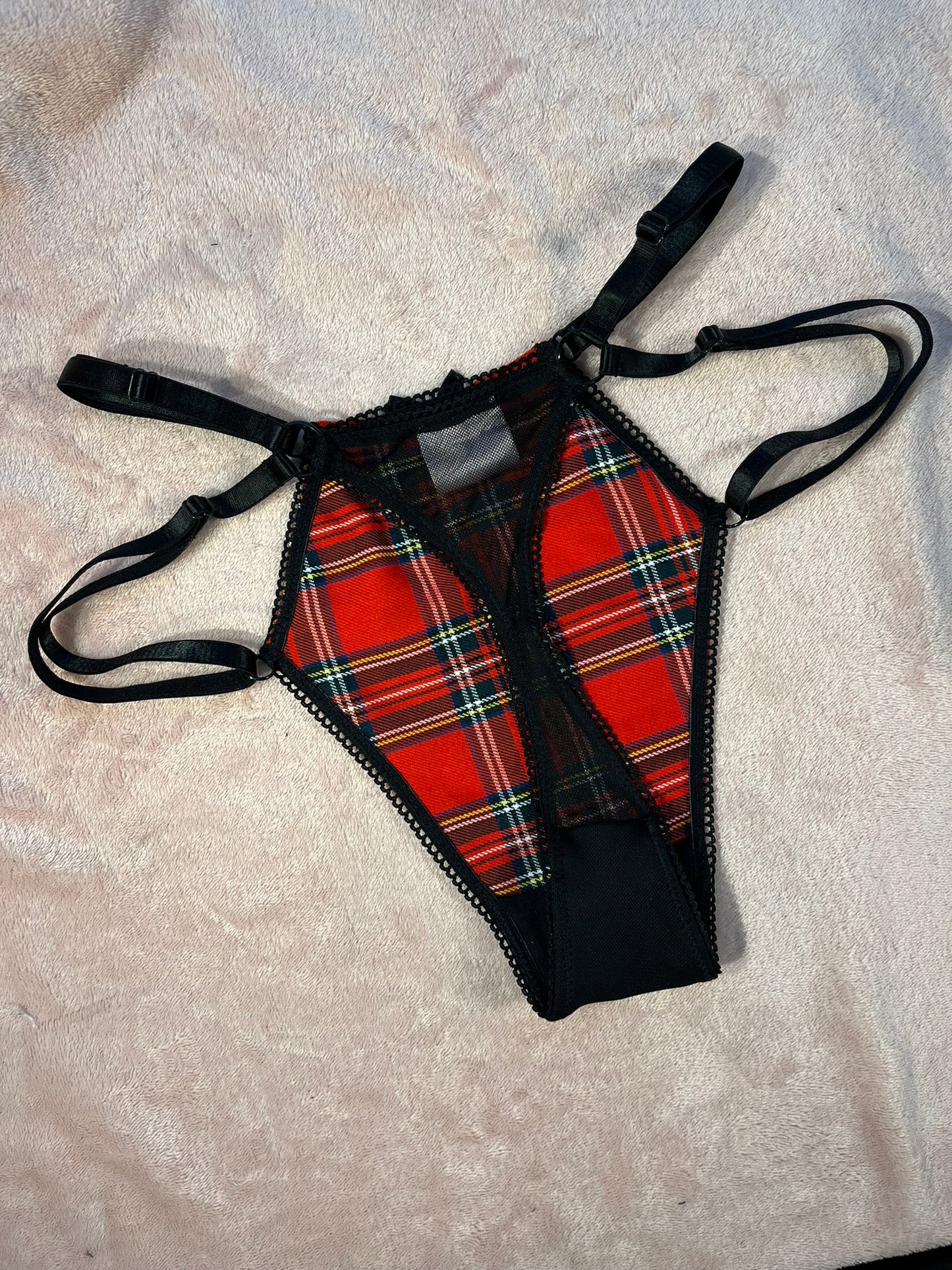 Strappy Thong, Royal Stewart Tartan