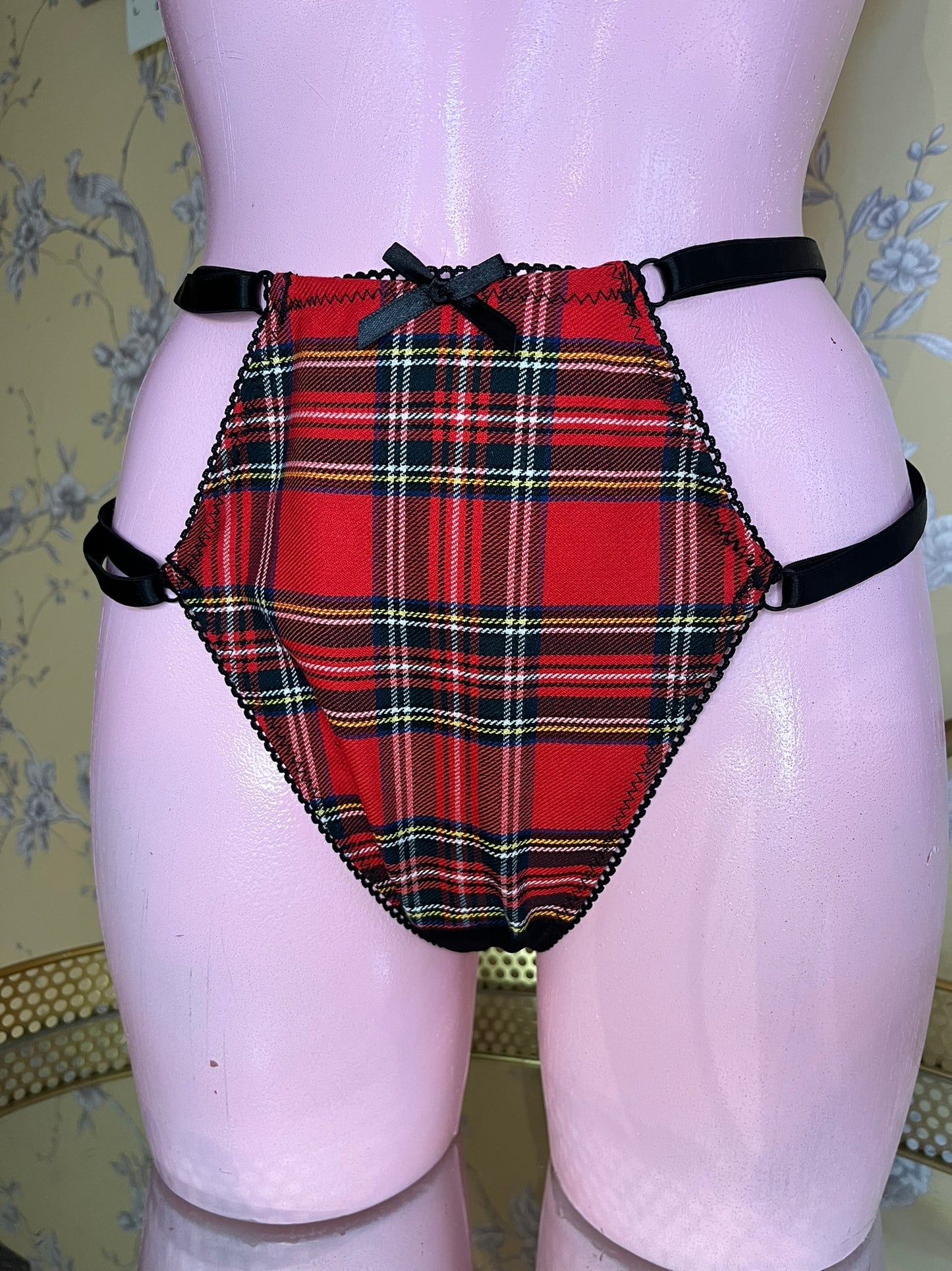 Strappy Thong, Royal Stewart Tartan