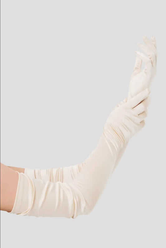 27.6” Stretchy Satin Opera Gloves