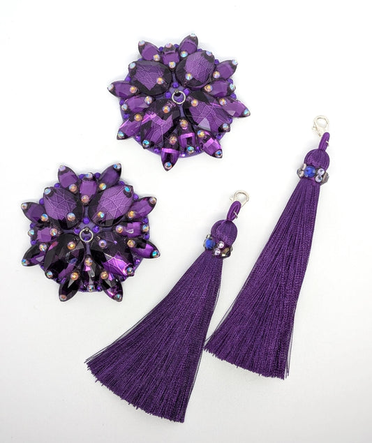 Rhinestone Pasties (Purple)