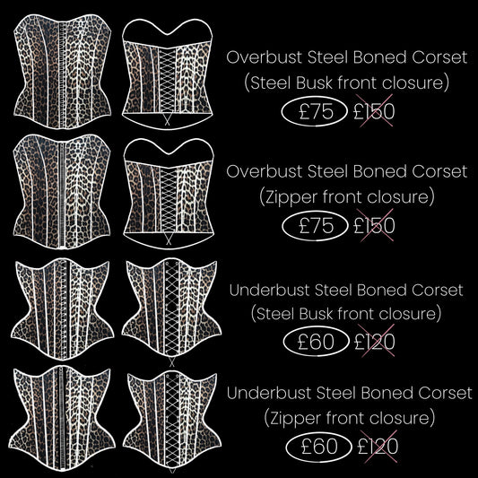 CORSET SAMPLE SALE: Leopard Print