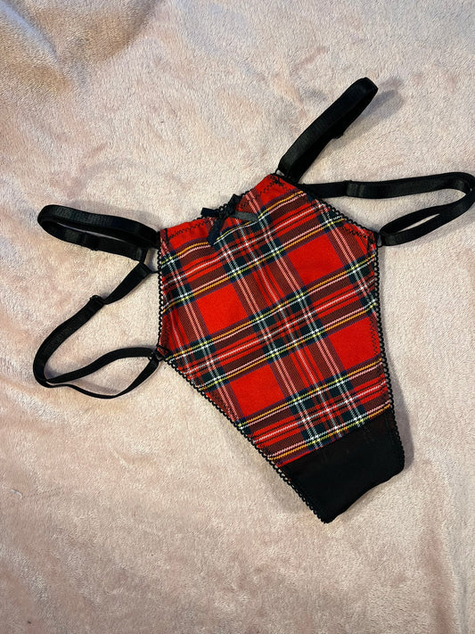 Strappy Thong, Royal Stewart Tartan