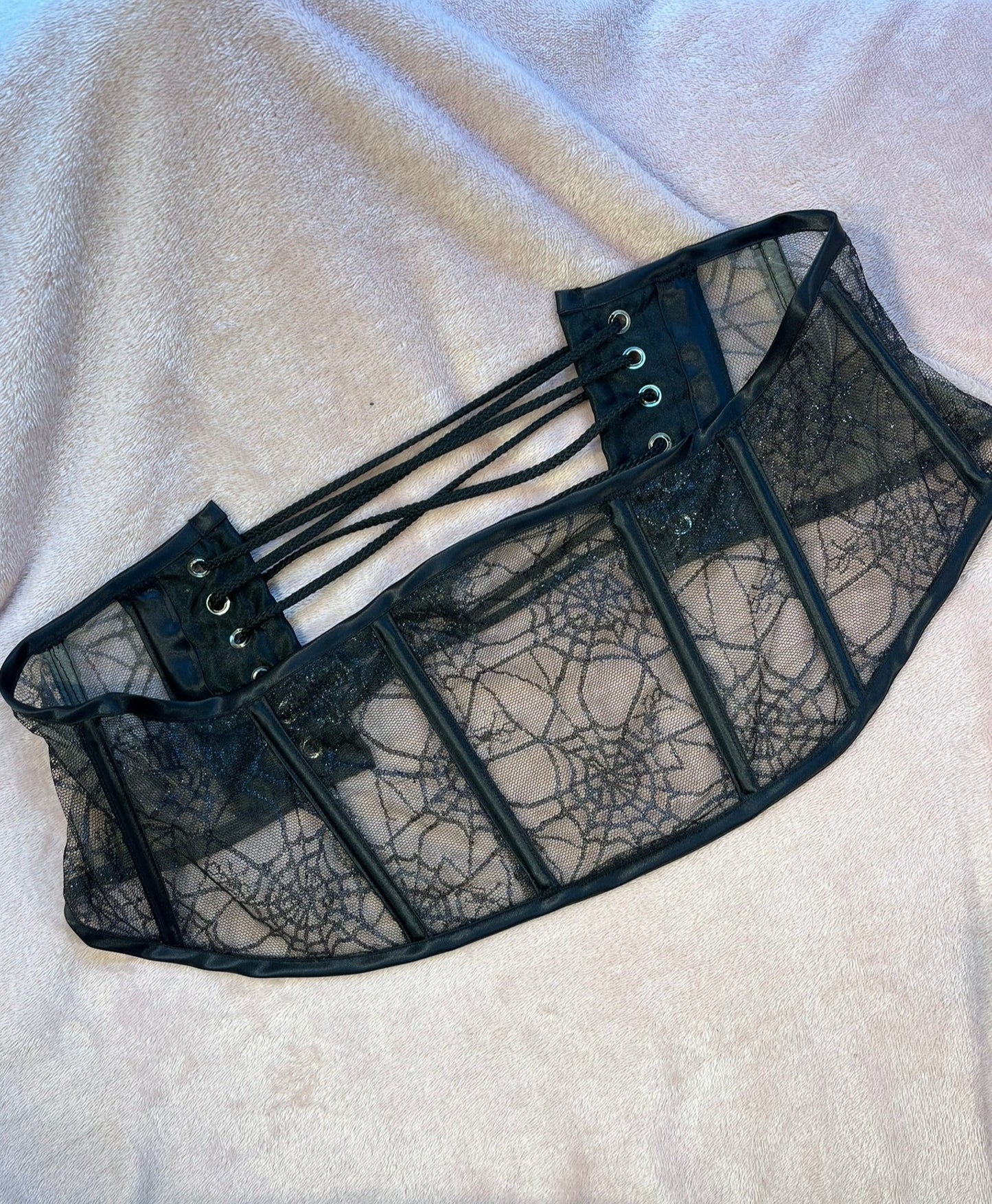 Steel Boned, Underbust Waspie, Corset, Waist Trainer