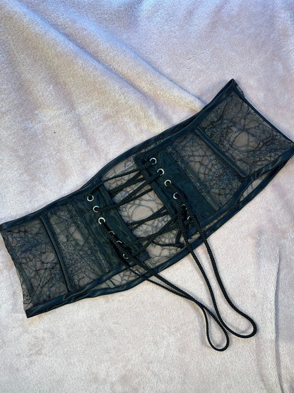 Steel Boned, Underbust Waspie, Corset, Waist Trainer