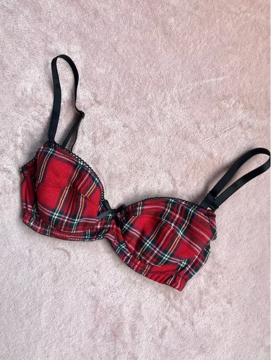 Wired Plunge Bra, Royal Stewart Tartan