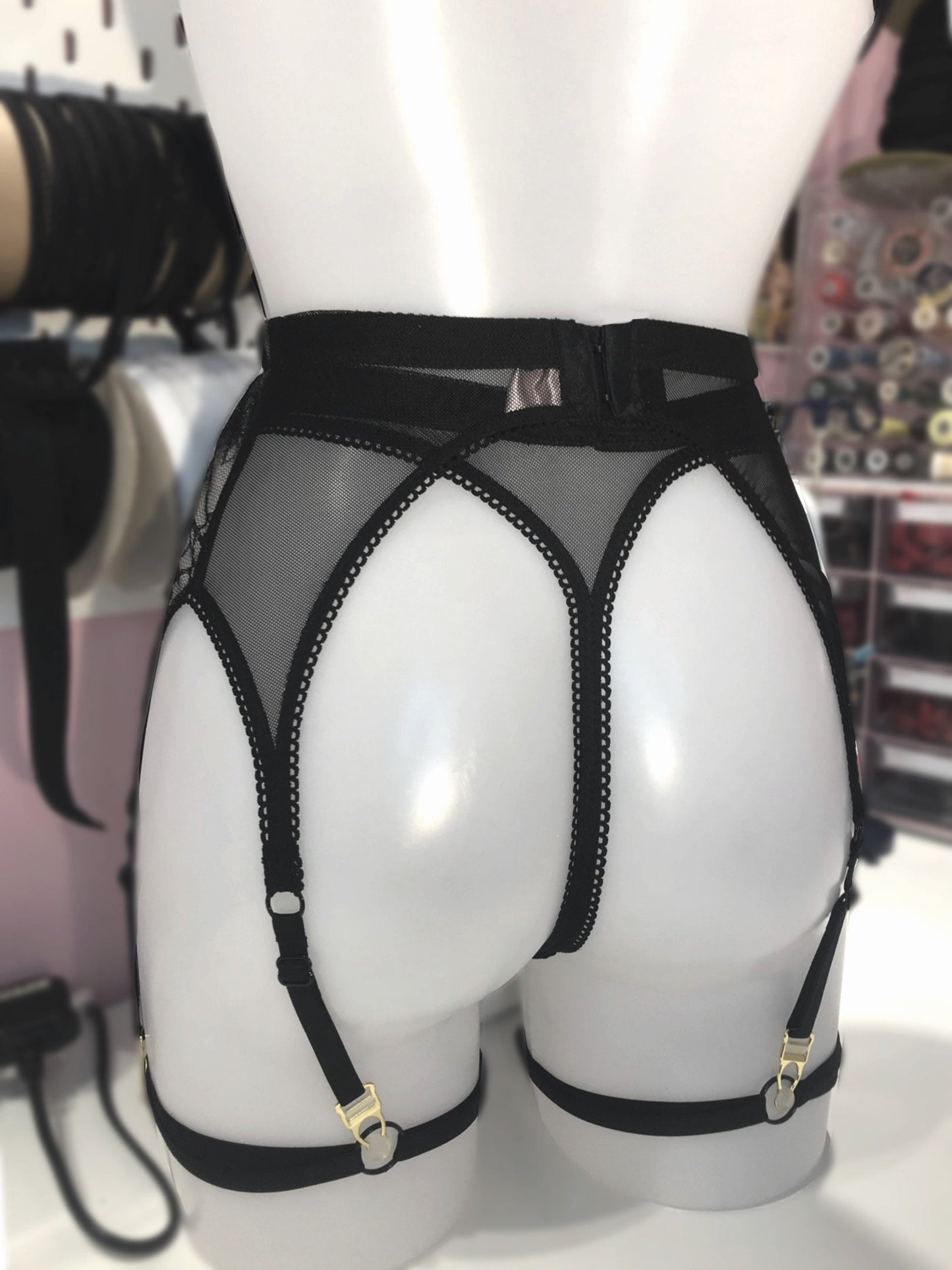 Six Clip Suspender Belt