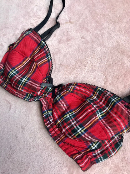 Wired Plunge Bra, Royal Stewart Tartan