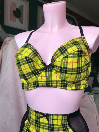 Wired Plunge Bra, Macleod Tartan