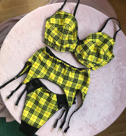 Wired Plunge Bra, Macleod Tartan